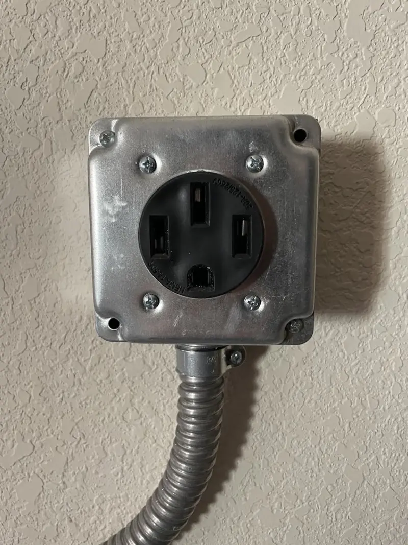 NEMA 14-50 outlet installed for Smart Home Electrical in Panama City